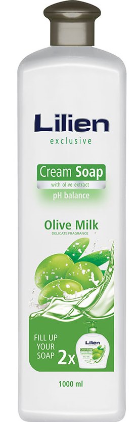 Lilien Exclusive Olive Milk Liquid Cream Soap, 1 L
