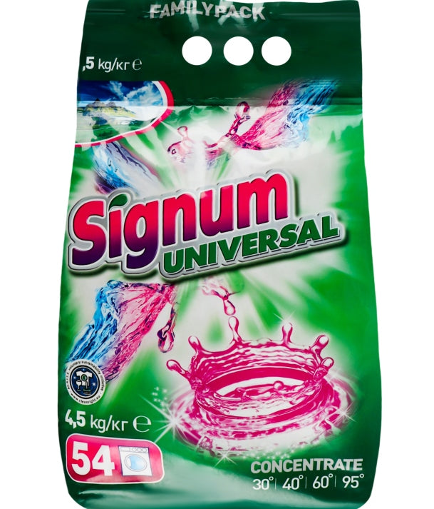 Signum Universal Laundry Detergent Powder, 4.5 kg