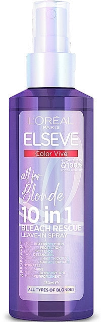 L'Oreal Paris Elseve 10-in-1 Leave-In Spray for Lightened & Highlighted Hair, 150 mL