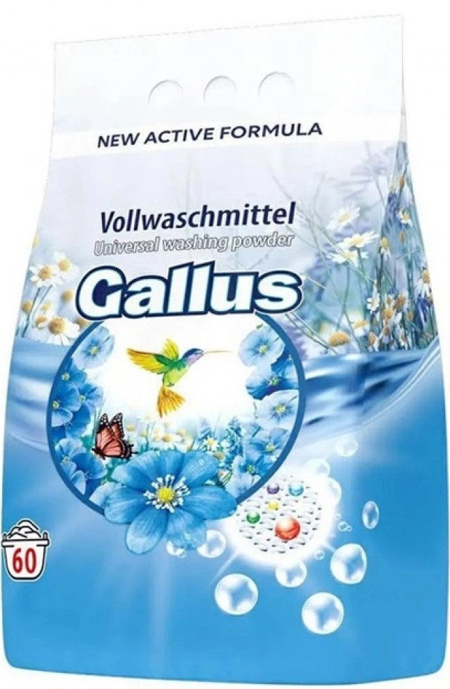 Gallus Universal Laundry Detergent Powder, 60 Loads, 3.9 kg