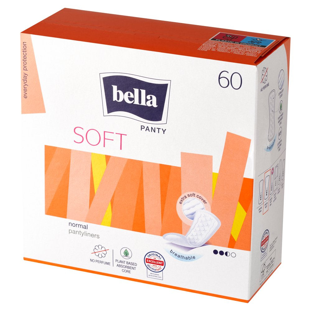Bella Panty Soft Panty Liners, 60 pcs