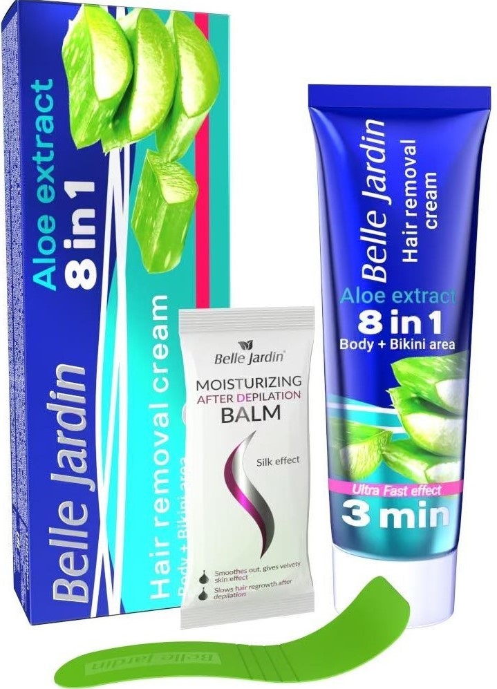 Belle Jardin 8-in-1 Depilatory Cream with Aloe Extract, 100 mL