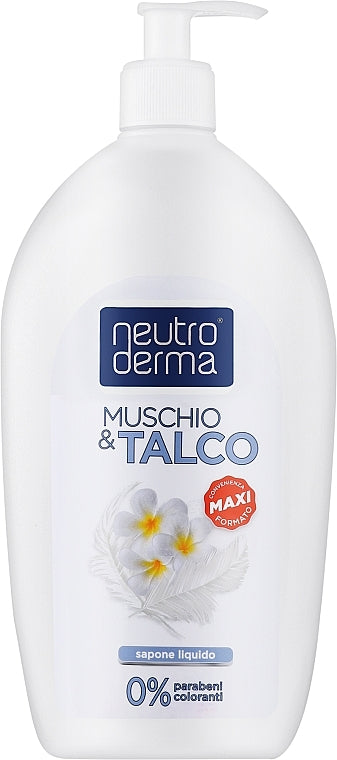 Neutro Derma Musk & Talc Liquid Hand Soap with Pump, 1 L