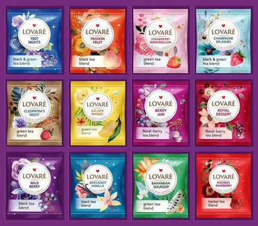 Lovare Flowers & Tea Assorted Tea Collection, 12 Varieties, 5 Tea Bags Each - Image 2