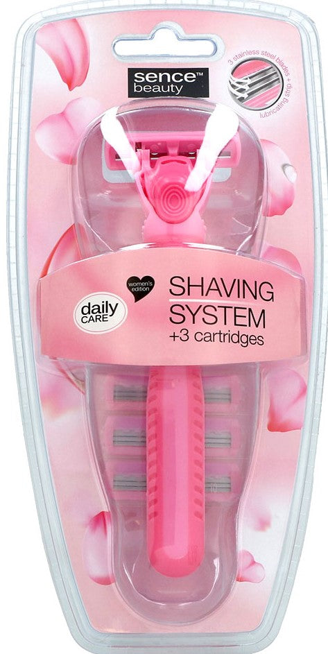 Sence Women's 3-Blade Razor with 3 Refill Cartridges