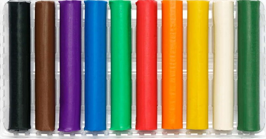 Shkoliaryk 83812902-UA Round Wax Modeling Clay, 10 Colors - Image 2