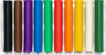 Shkoliaryk 83812902-UA Round Wax Modeling Clay, 10 Colors - Image 2