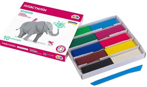 Gamma Fascination 200311 Modeling Clay, 10 Colors