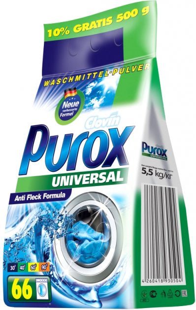 Purox Universal Laundry Detergent Powder, 5.5 kg