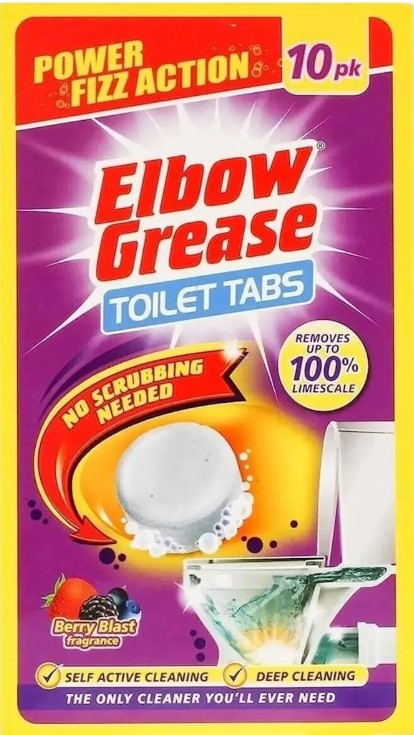Elbow Grease Berry Blast Toilet Cleaning Tablets, 10 x 30 g