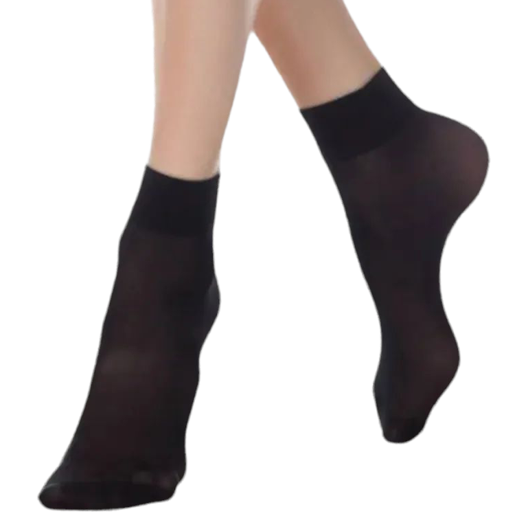 Shuguan Women's Black Nylon Socks