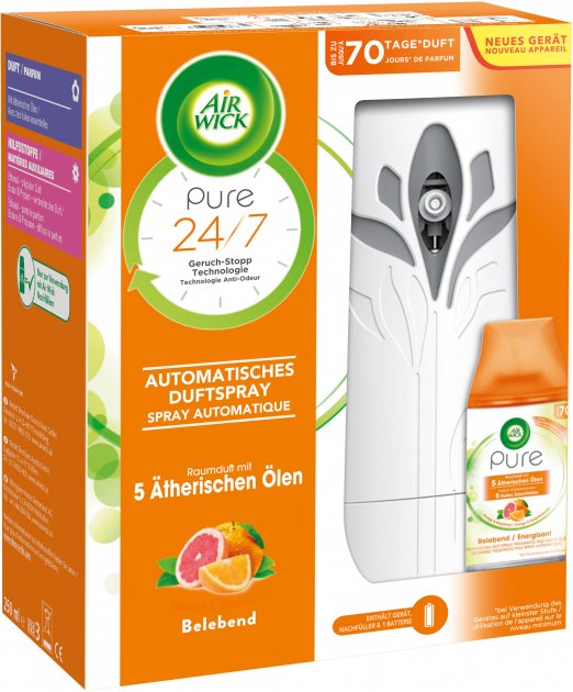 Air Wick Freshmatic Pure Orange & Grapefruit Automatic Air Freshener, 250 mL
