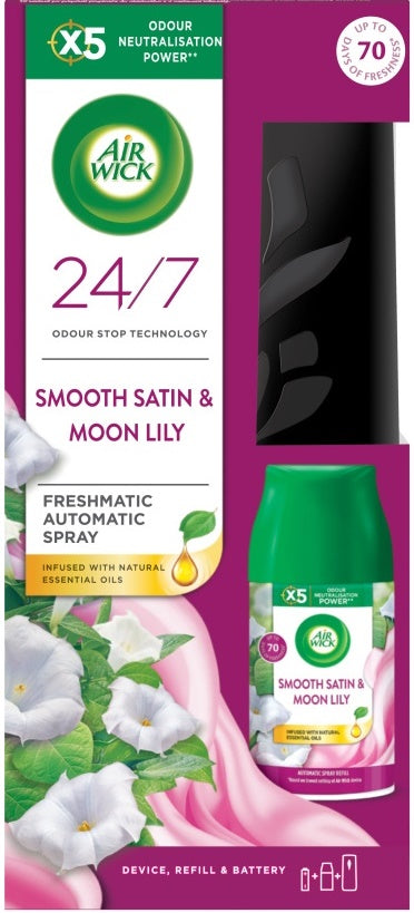 Air Wick Freshmatic Silk & Lily Automatic Air Freshener, 250 mL