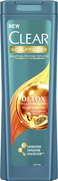 Clear Anti-Dandruff Detox Shampoo, 200 mL
