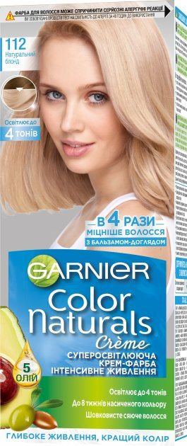 Garnier Color Naturals 112 Natural Very Light Blonde Hair Color, 110 mL