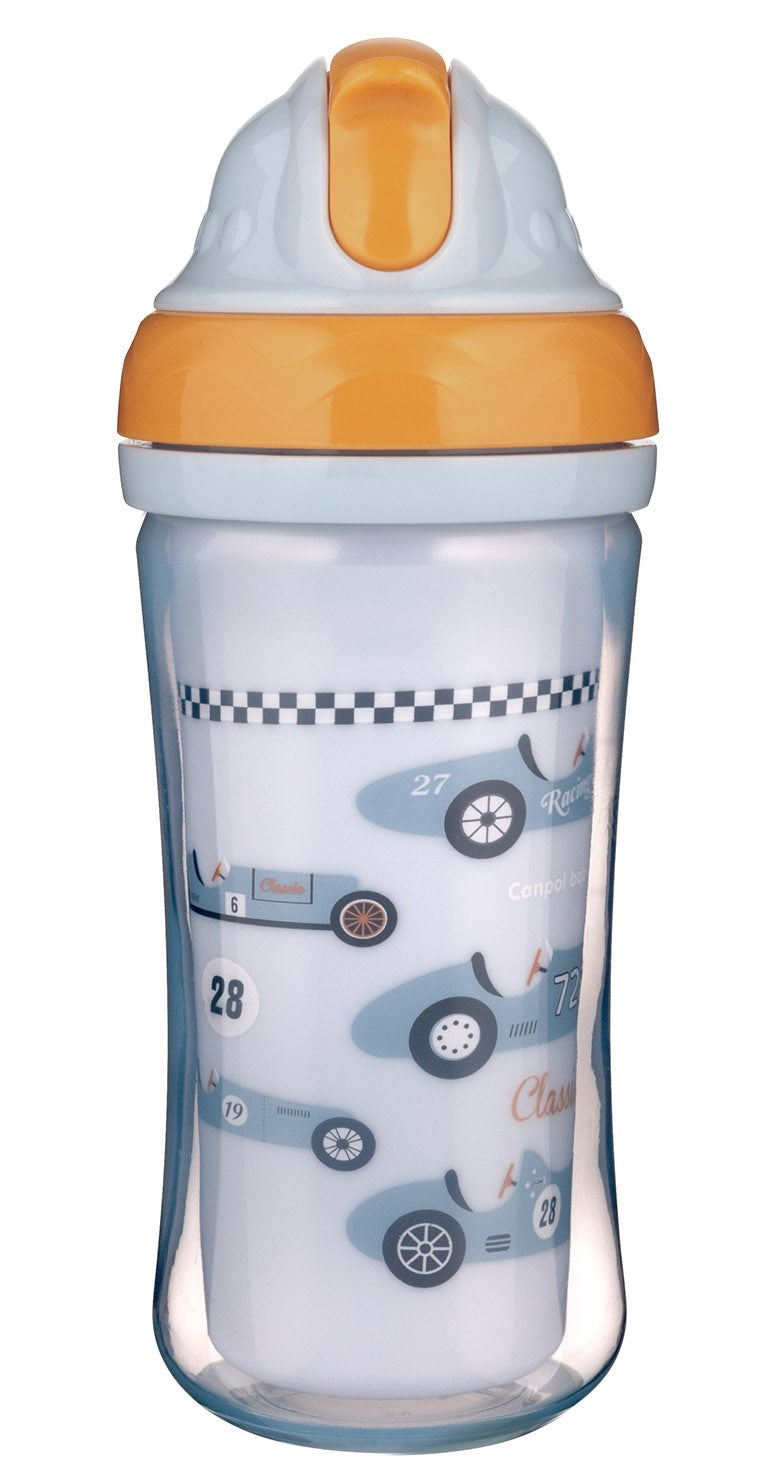 Canpol Babies 74/053 Car Double-Wall Sports Cup with Silicone Straw, 260 mL