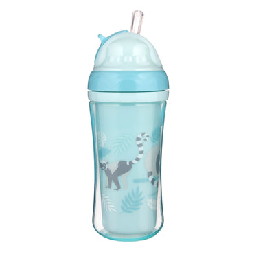 Canpol Babies 74/051 Lemur Double-Wall Sports Cup with Silicone Straw, 260 mL - Image 2