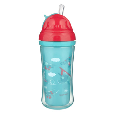 Canpol Babies 74/052 Airplanes Double-Wall Sports Cup with Silicone Straw, 260 mL - Image 2