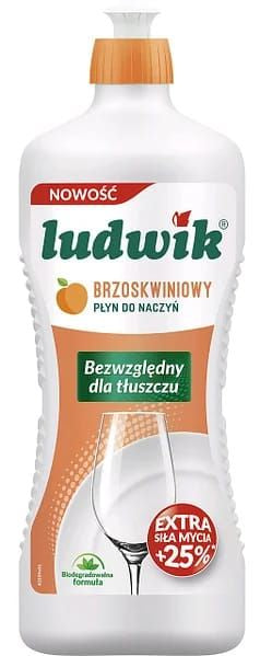 Ludwik Peach Dishwashing Liquid, 900 g