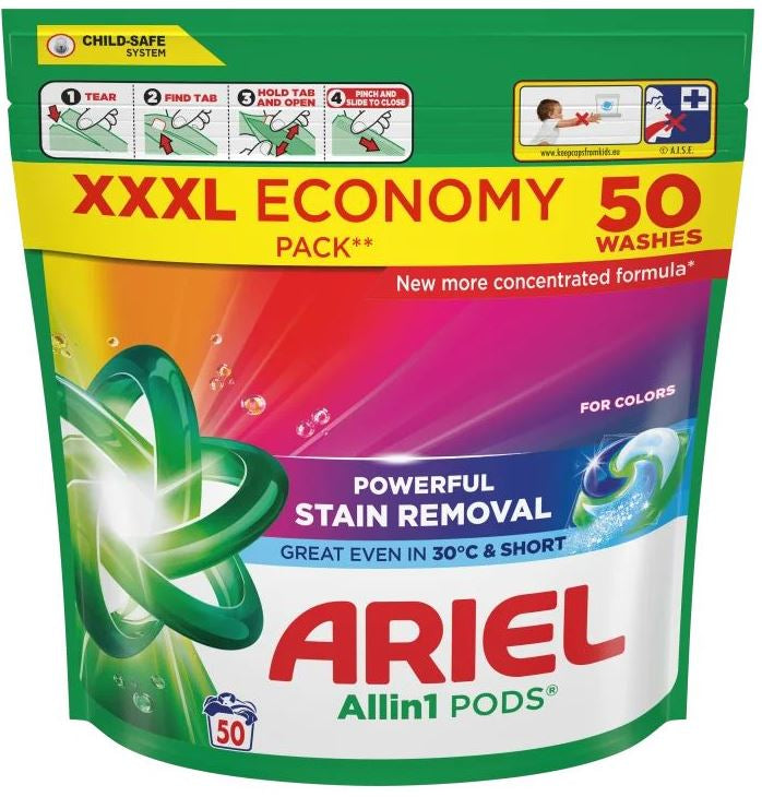 Ariel Color 4-in-1 Laundry Detergent Pods, 50 pcs (Price per 1 pc)