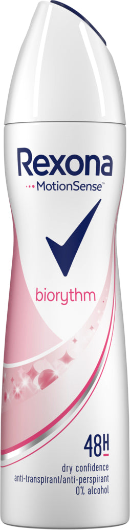 Rexona Biorythm Women's Deodorant Spray, 150 mL