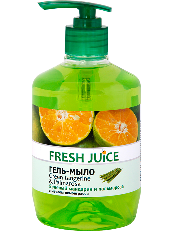 Fresh Juice Green Mandarin & Palmarosa Liquid Hand Soap, 460 mL