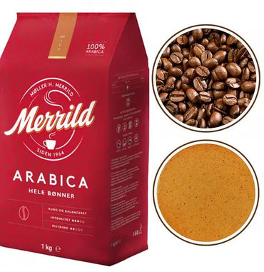 Merrild Arabica Whole Bean Coffee, 1 kg - Image 2