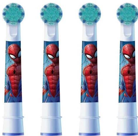 Oral-B Spider-Man Kids Electric Toothbrush Replacement Heads, Age 3+, 4 pcs - Image 2