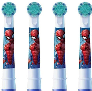 Oral-B Spider-Man Kids Electric Toothbrush Replacement Heads, Age 3+, 4 pcs - Image 2