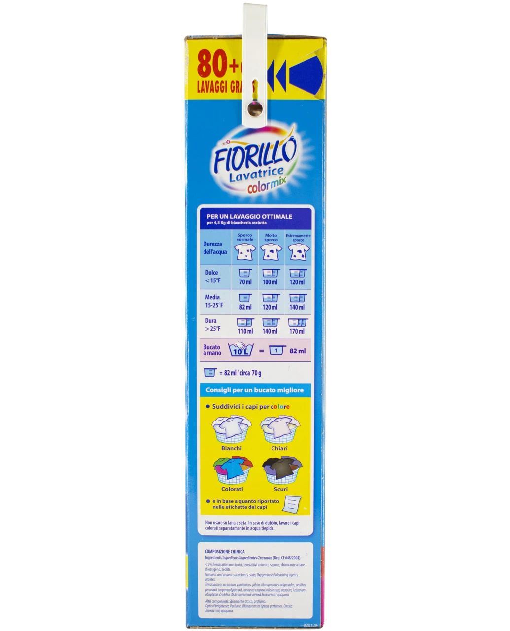 Fiorillo Colormix Laundry Detergent Powder, 86 Loads, 6 kg - Image 4