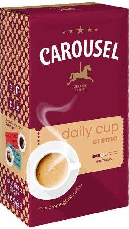 Carousel Daily Cup Crema Ground Coffee, 500 g