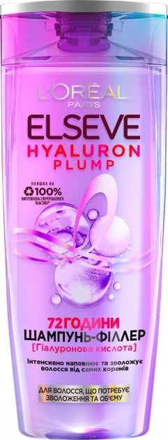 L'Oréal Paris Elseve Hyaluron Plump Hair Filler Shampoo, 250 mL
