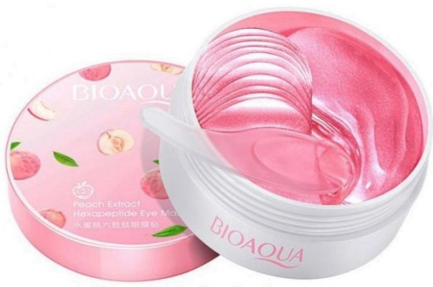 Bioaqua Honey Peach Hydrogel Eye Patches, 60 pcs