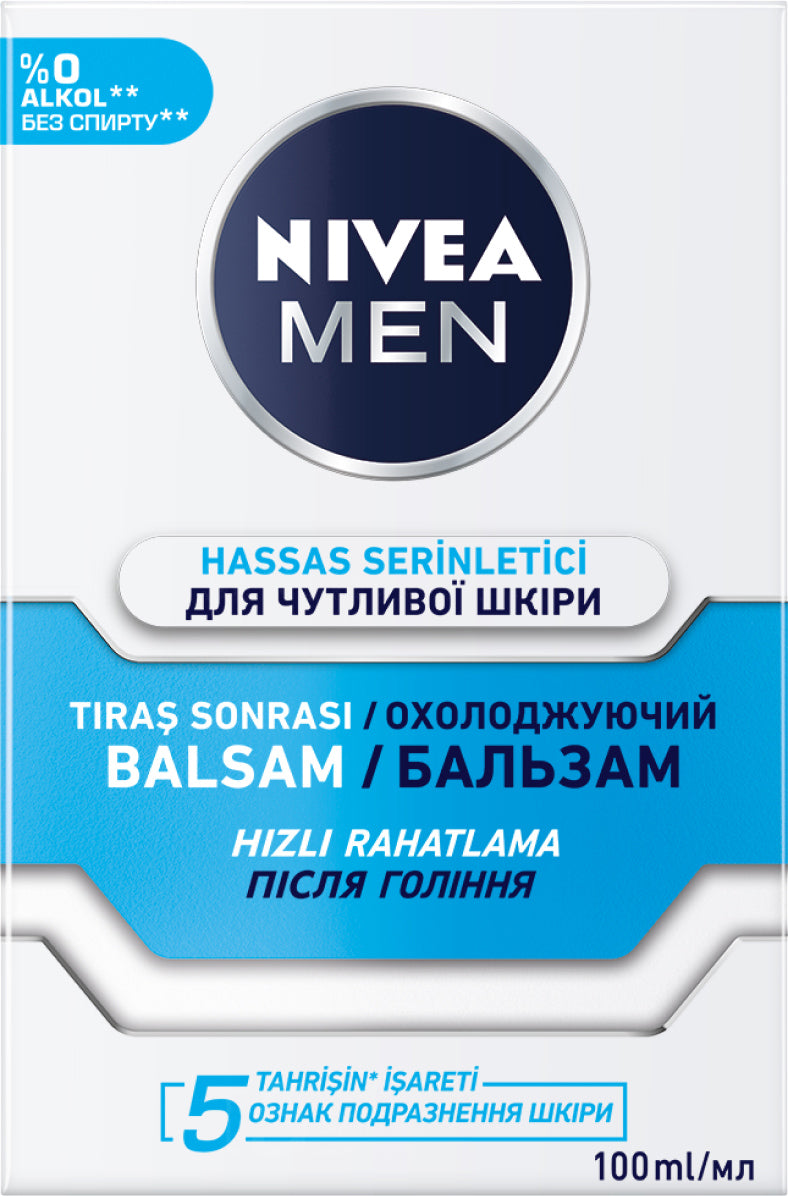 Nivea Men Sensitive Cooling Aftershave Balm, 100 mL