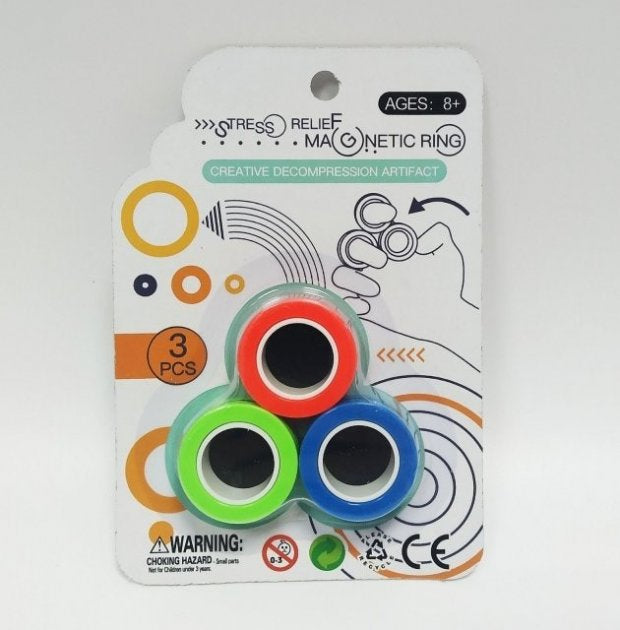 Magnetic Ring 8855 Anti-Stress Toy, 3 pcs - Image 3