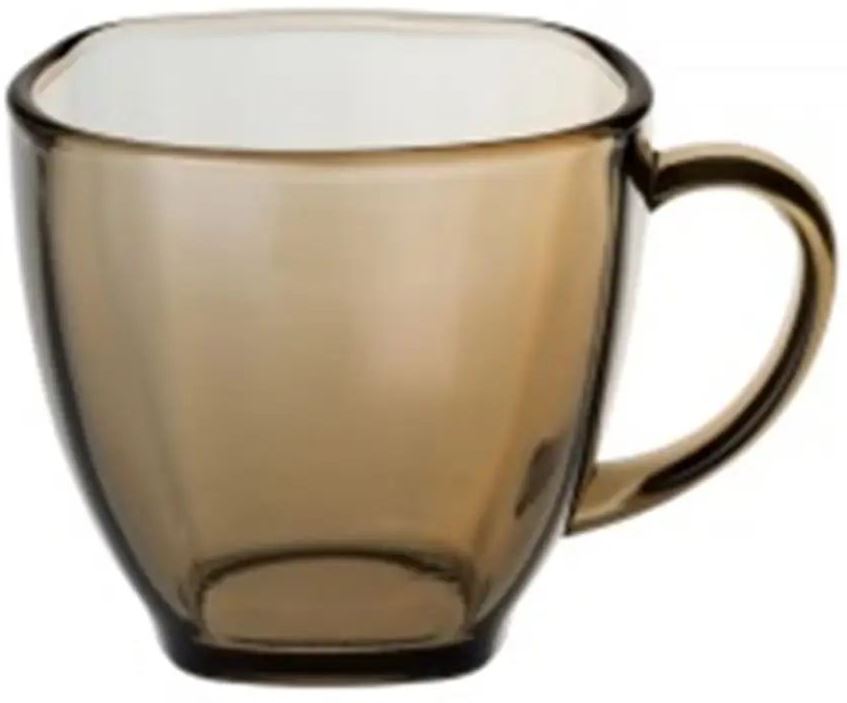 Quadra Smoke Glass Cup, 220 mL