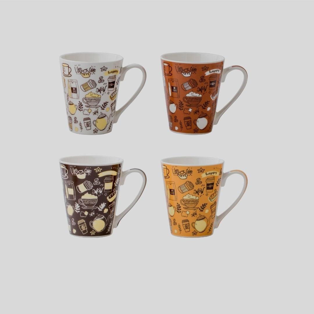 Vittora Coffee Celebration VT-C-162340 Ceramic Mug, 340 mL