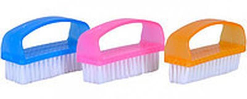 Small Universal Iron-Shaped Scrub Brush, 8 x 5 x 3 cm - Image 2