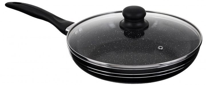 Edenberg EB-767 Frying Pan with Lid & Nonstick Marble Coating, 26 cm