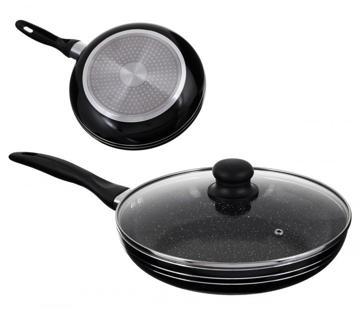 Edenberg EB-767 Frying Pan with Lid & Nonstick Marble Coating, 26 cm - Image 2