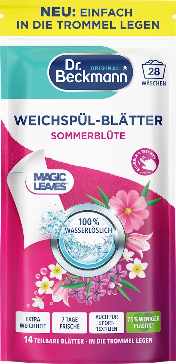 Dr. Beckmann Dr.Beckmann Summer Blossom Fabric Softener Sheets, 28 Loads