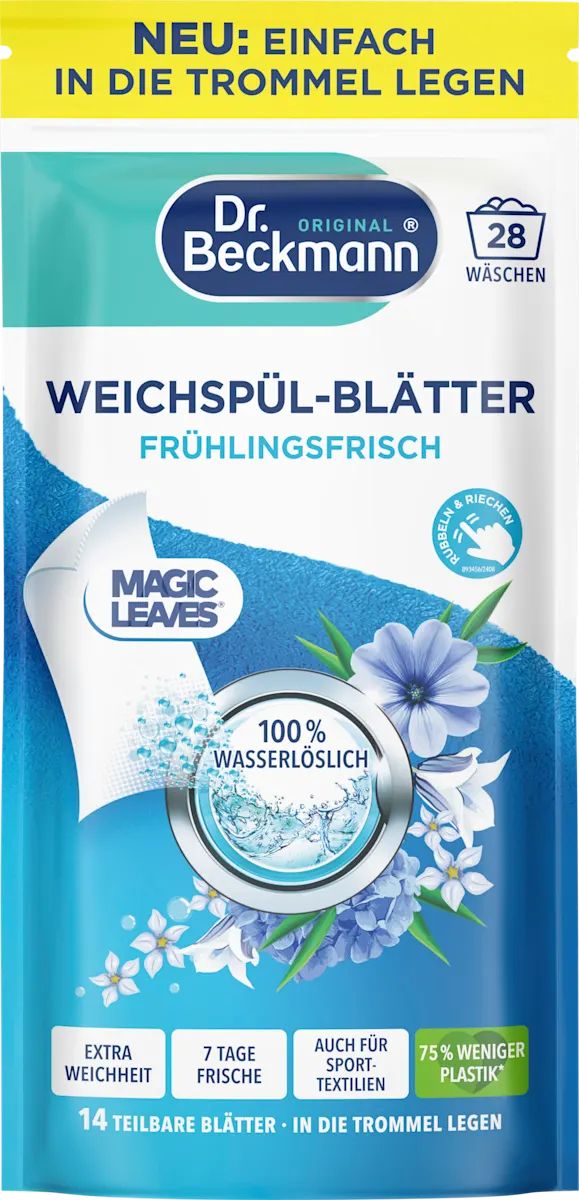 Dr. Beckmann Dr.Beckmann Spring Fresh Fabric Softener Sheets, 28 Loads