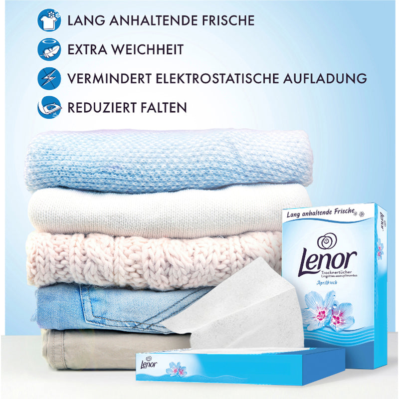Lenor April Fresh Scented Dryer Sheets, 34 pcs - Image 2