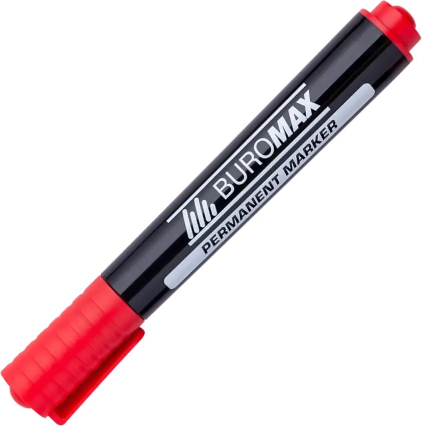 Buromax 8700-05 Red Permanent Marker, 2-4 mm