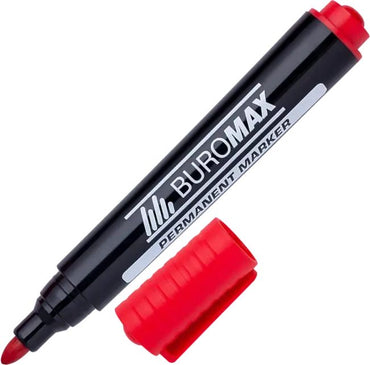 Buromax 8700-05 Red Permanent Marker, 2-4 mm - Image 2