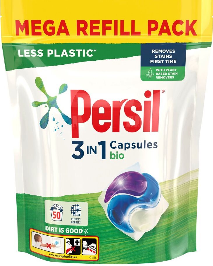 Persil 3-in-1 Bio Laundry Detergent Pods, 50 pcs (Price per 1 pc)