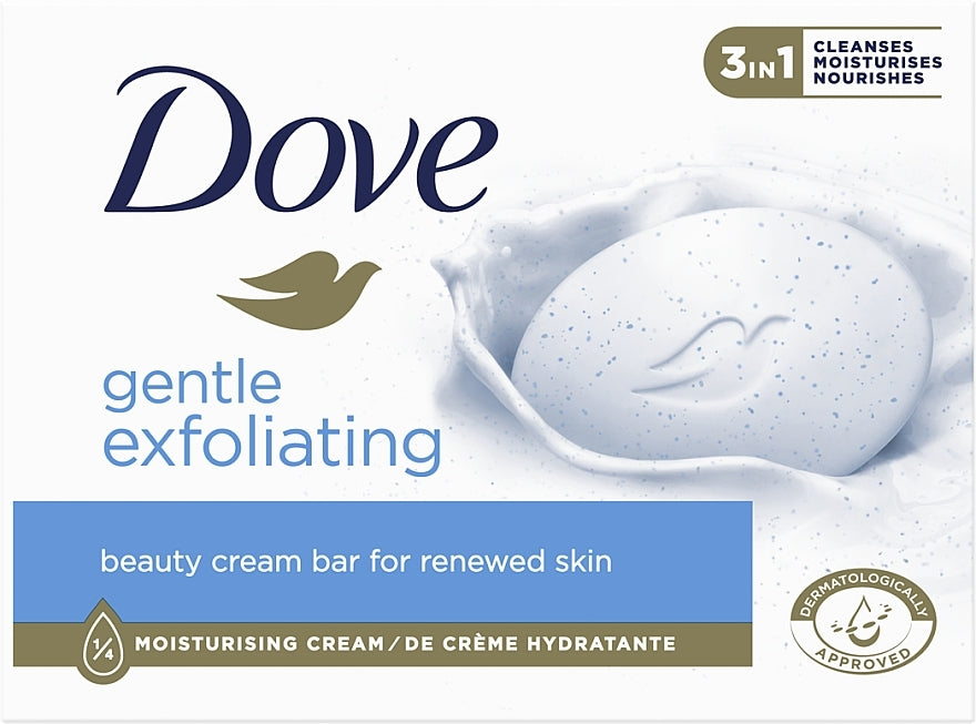 Dove Gentle Exfoliating Bar Soap, 90 g