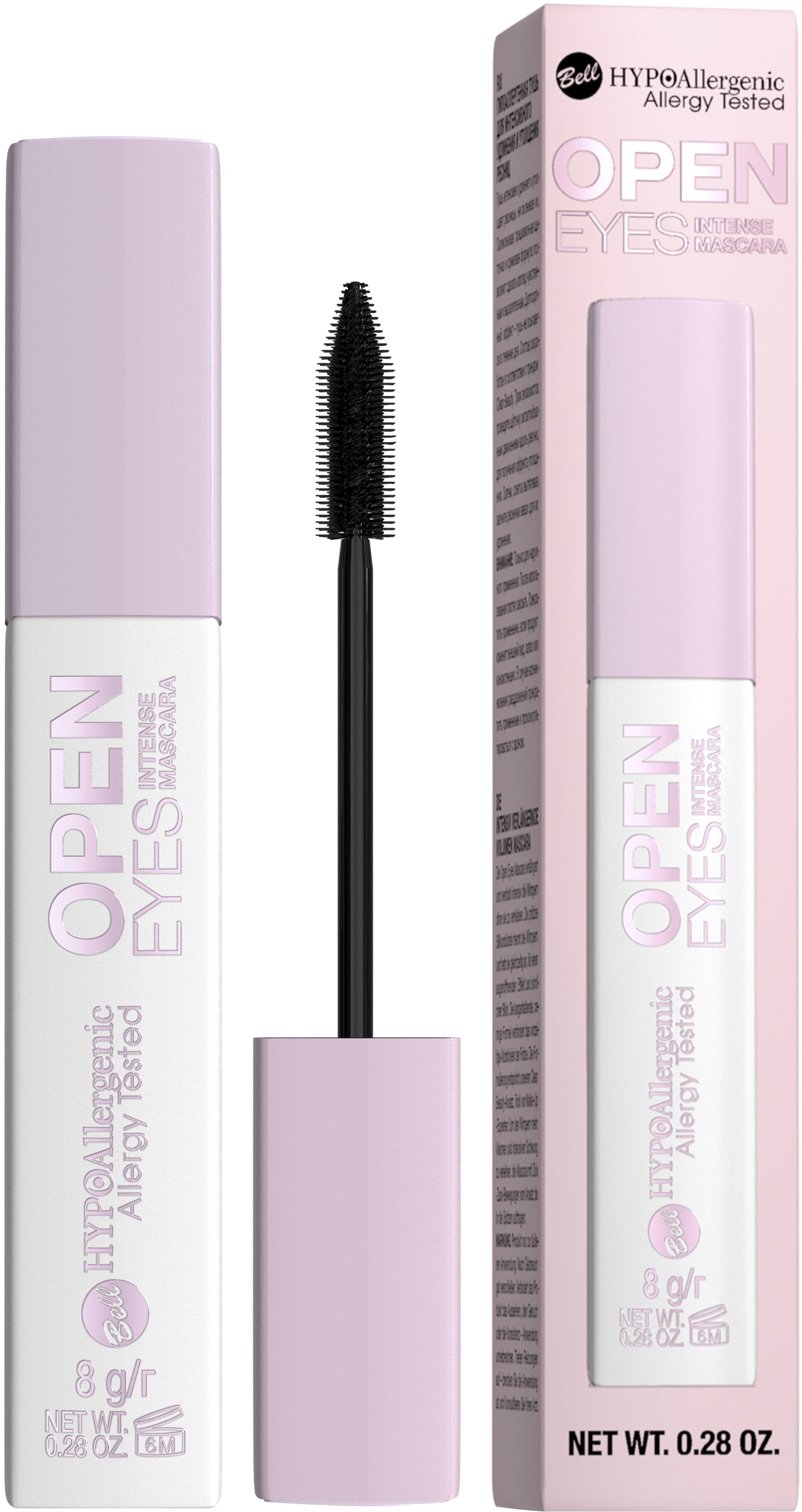 Bell Hypo Allergenic Open Eyes Intense Mascara, 8 g