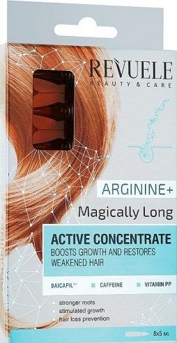 Revuele Arginine Magic Length Active Hair Concentrate Ampoules, 8 x 5 mL