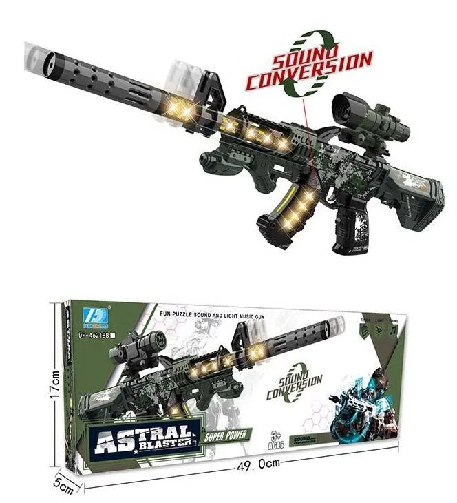 Donhfa Toys DF46218B Battery-Operated Toy Blaster in Box